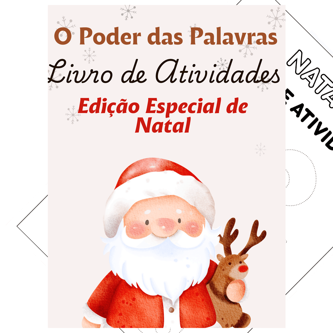 O Poder das Palavras - Livro de Atividades de Natal Traço e Cor